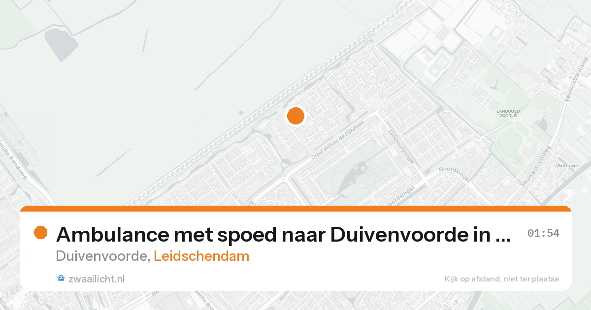 Ambulance met spoed naar Duivenvoorde in Leidschendam — 23 mei 2026
