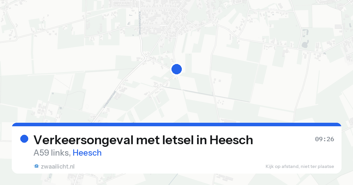 Verkeersongeval met letsel in Heesch — 14 aug 2026