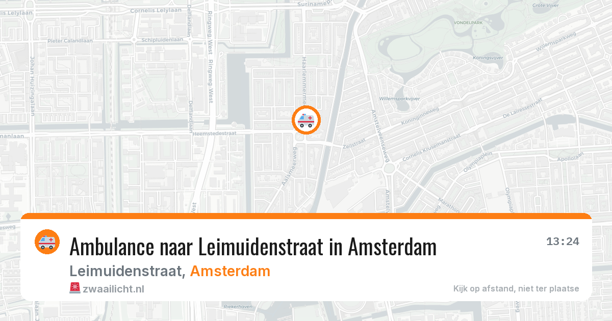 Ambulance naar Leimuidenstraat in Amsterdam — 20 mei 2026