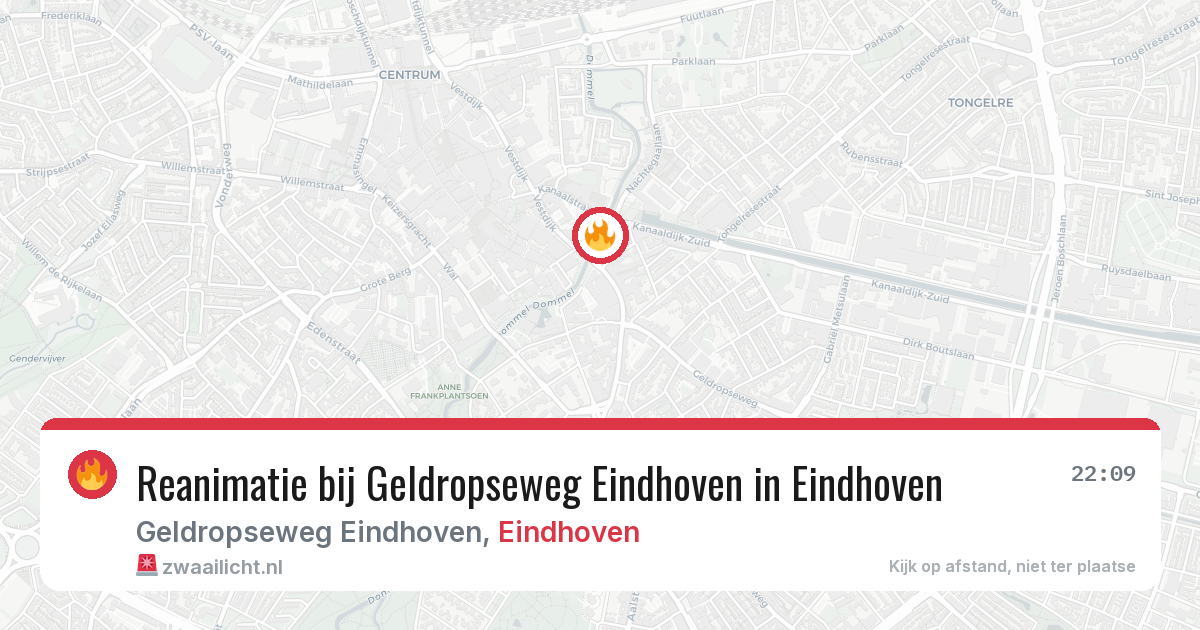 Reanimatie bij Geldropseweg Eindhoven in Eindhoven — 7 jul 2026
