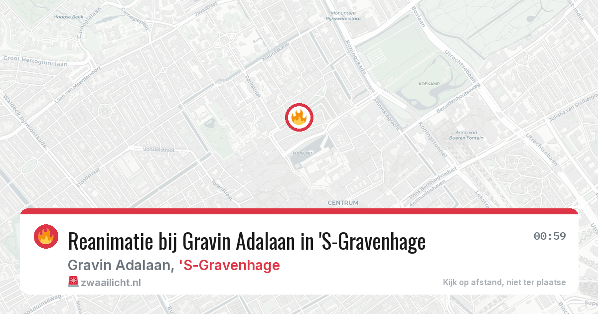 Reanimatie bij Gravin Adalaan in 'S-Gravenhage — 31 jan 2026