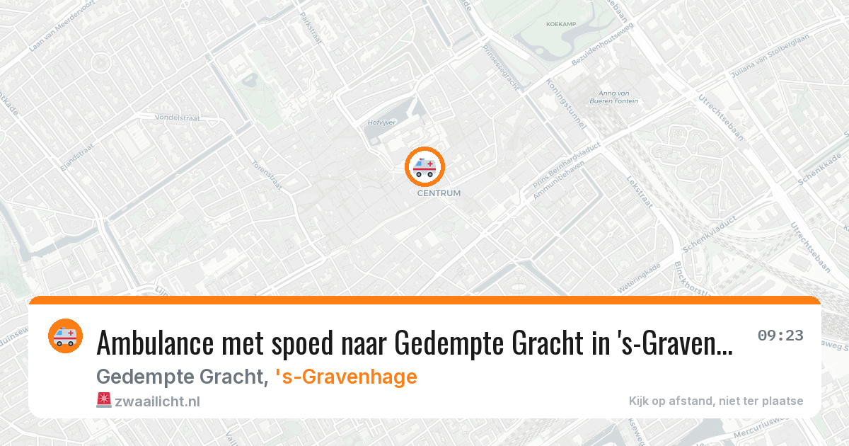 Ambulance met spoed naar Gedempte Gracht in 's-Gravenhage — 4 aug 2026