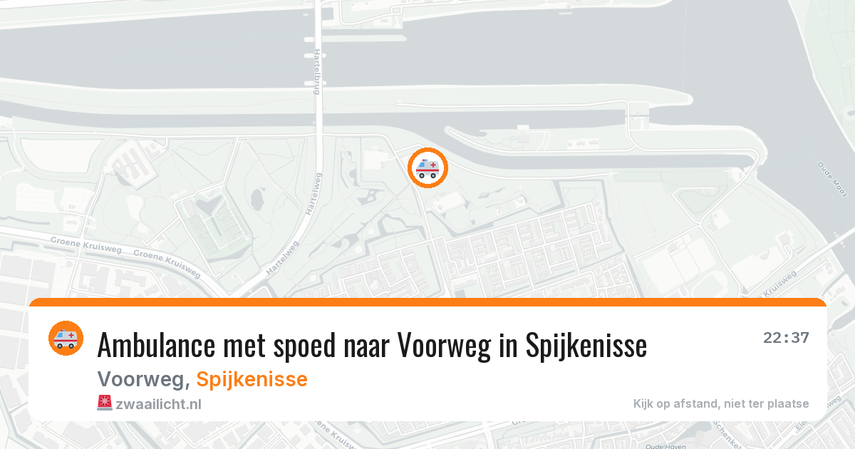 Ambulance met spoed naar Voorweg in Spijkenisse — 25 jul 2026