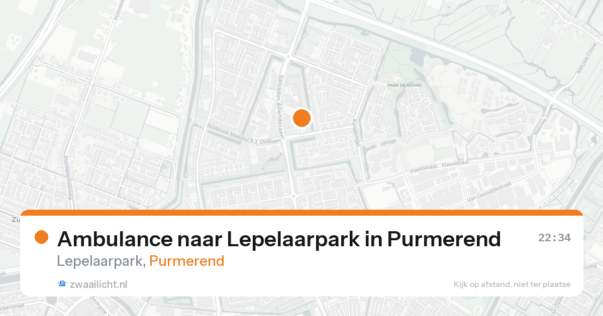 Ambulance naar Lepelaarpark in Purmerend — 5 jun 2026
