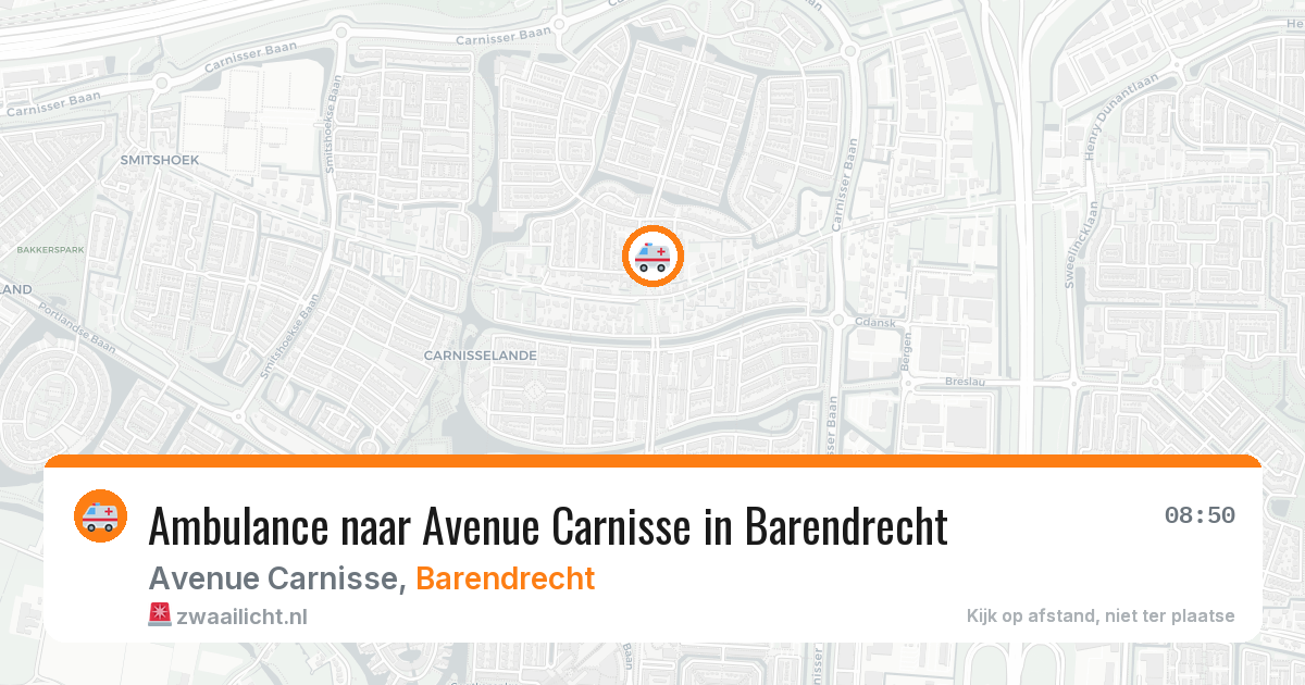 Ambulance naar Avenue Carnisse in Barendrecht — 24 jun 2026