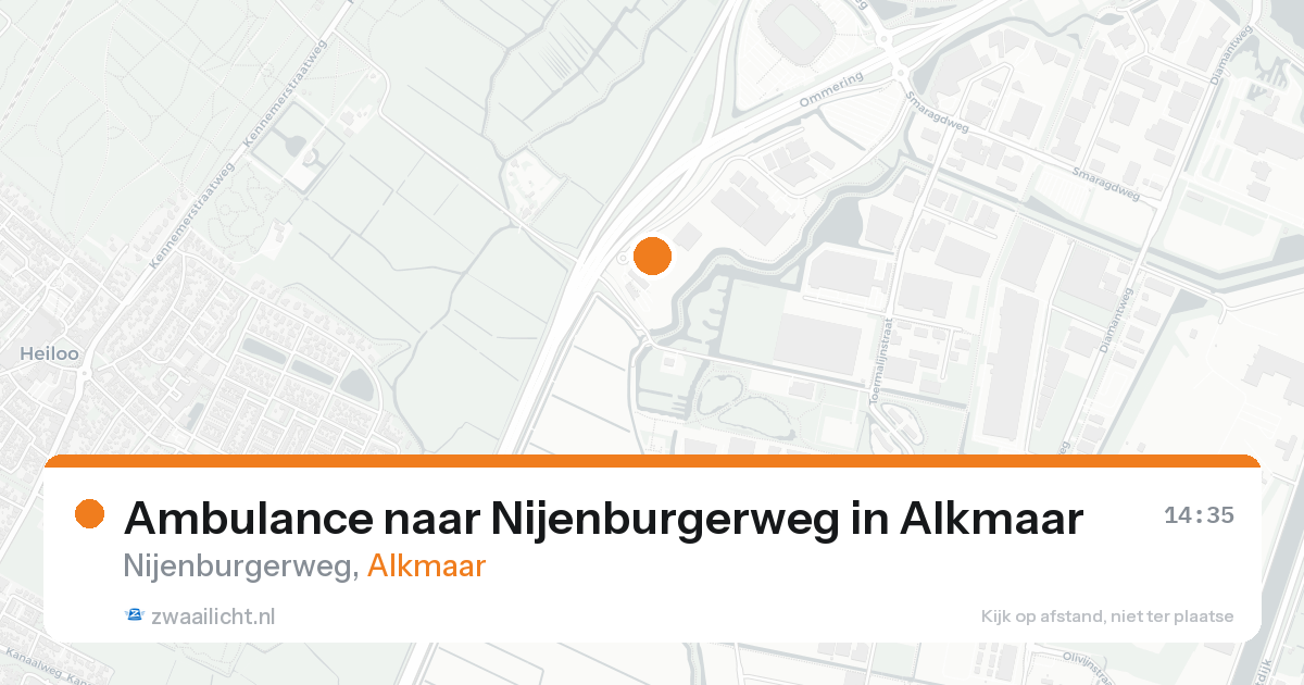 Ambulance naar Nijenburgerweg in Alkmaar — 26 mei 2026