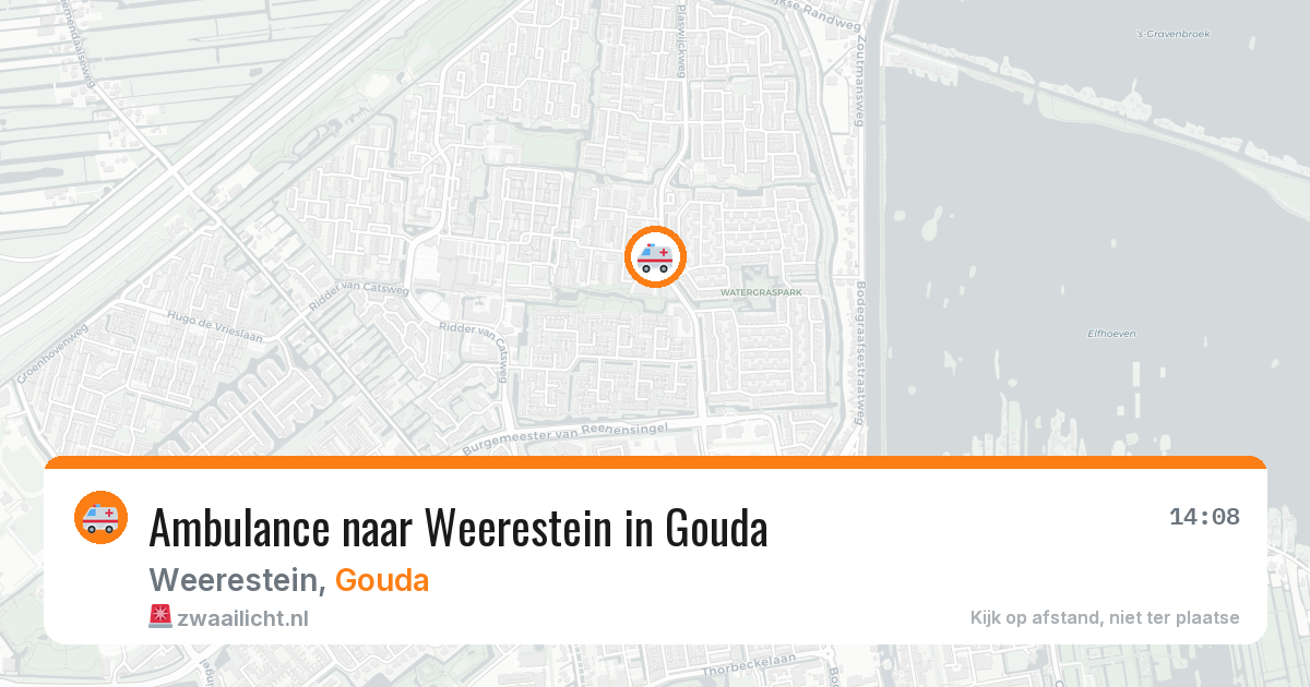 Ambulance naar Weerestein in Gouda — 3 jun 2026