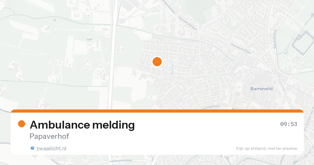 Ambulance melding — 8 feb 2026