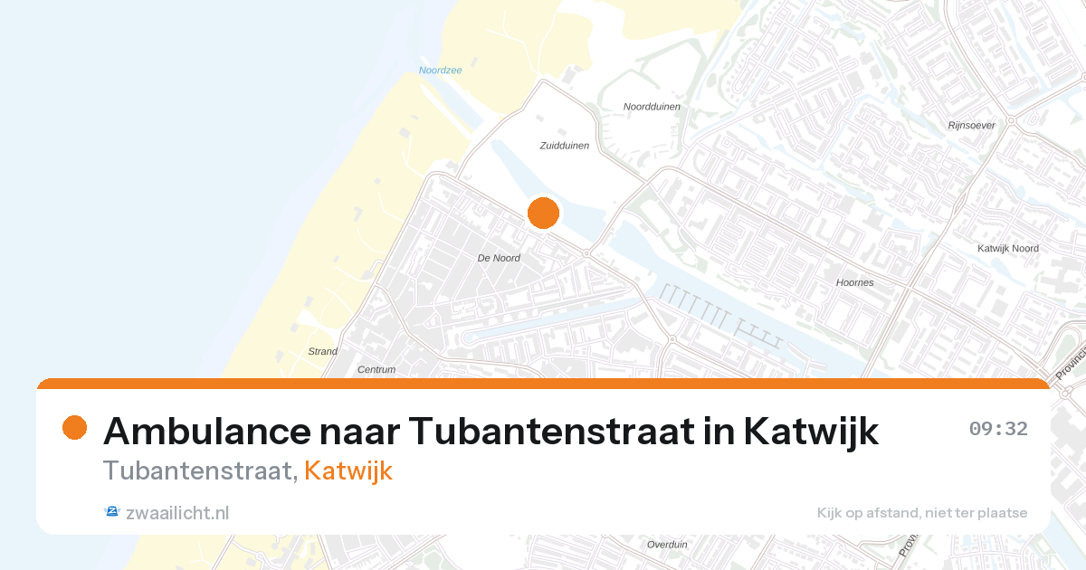 Ambulance naar Tubantenstraat in Katwijk — 11 mrt 2026