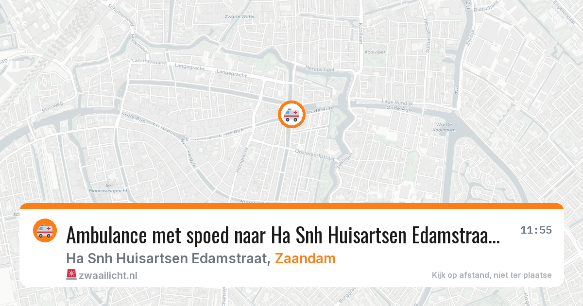 Ambulance met spoed naar Ha Snh Huisartsen Edamstraat in Zaandam — 2 feb 2026