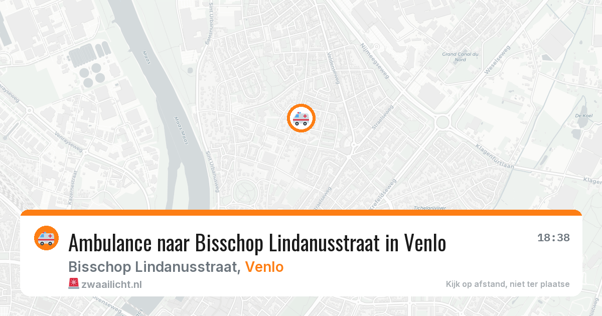 Ambulance naar Bisschop Lindanusstraat in Venlo — 20 jul 2026