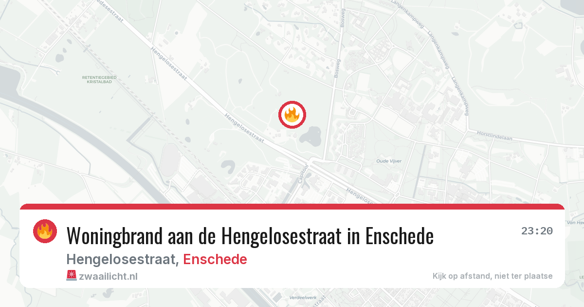 Woningbrand aan de Hengelosestraat in Enschede — 8 feb 2026