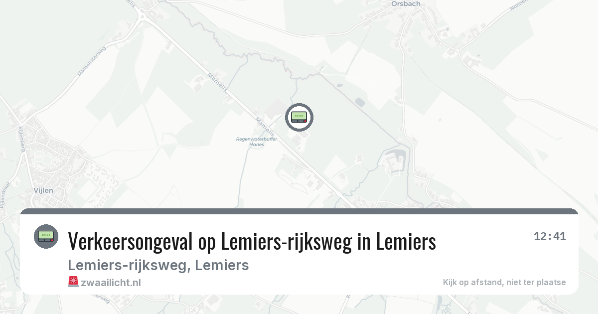 Verkeersongeval op Lemiers-rijksweg in Lemiers — 2 apr 2026