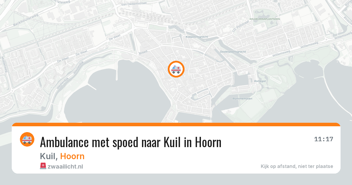 Ambulance met spoed naar Kuil in Hoorn — 28 jun 2026