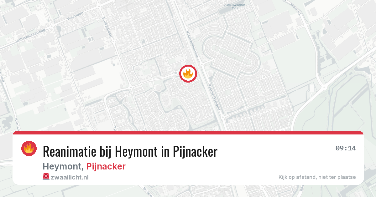 Reanimatie bij Heymont in Pijnacker — 3 apr 2026