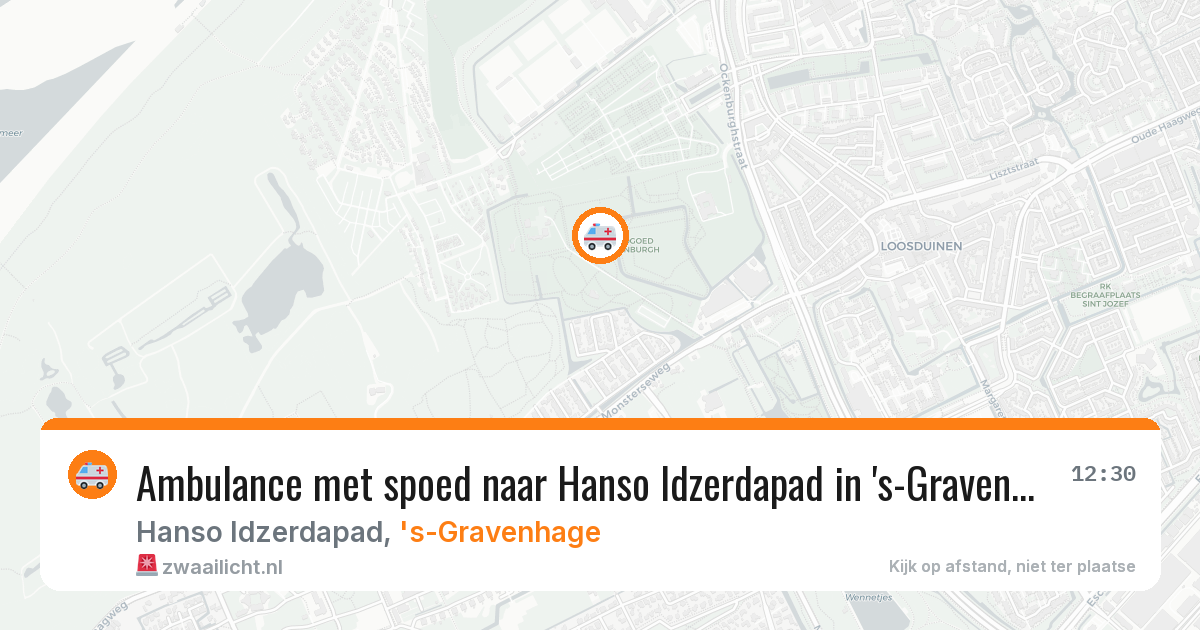 Ambulance met spoed naar Hanso Idzerdapad in 's-Gravenhage — 22 apr 2026