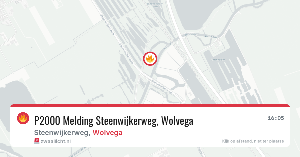 P2000 Melding Steenwijkerweg, Wolvega — 11 jun 2026