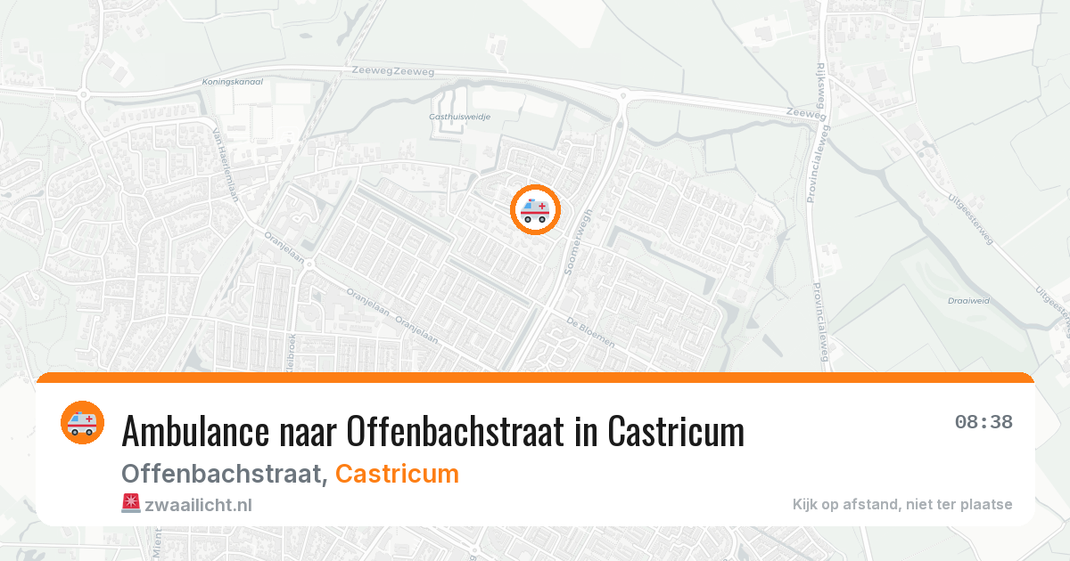 Ambulance naar Offenbachstraat in Castricum — 1 aug 2026