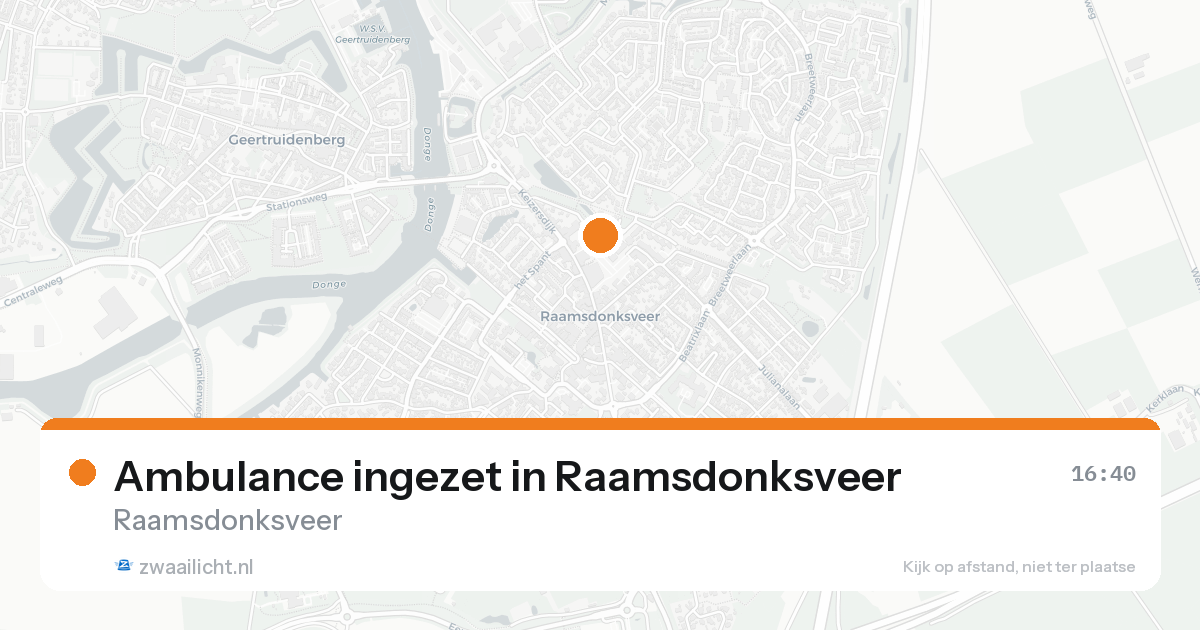 Ambulance ingezet in Raamsdonksveer — 5 jun 2026