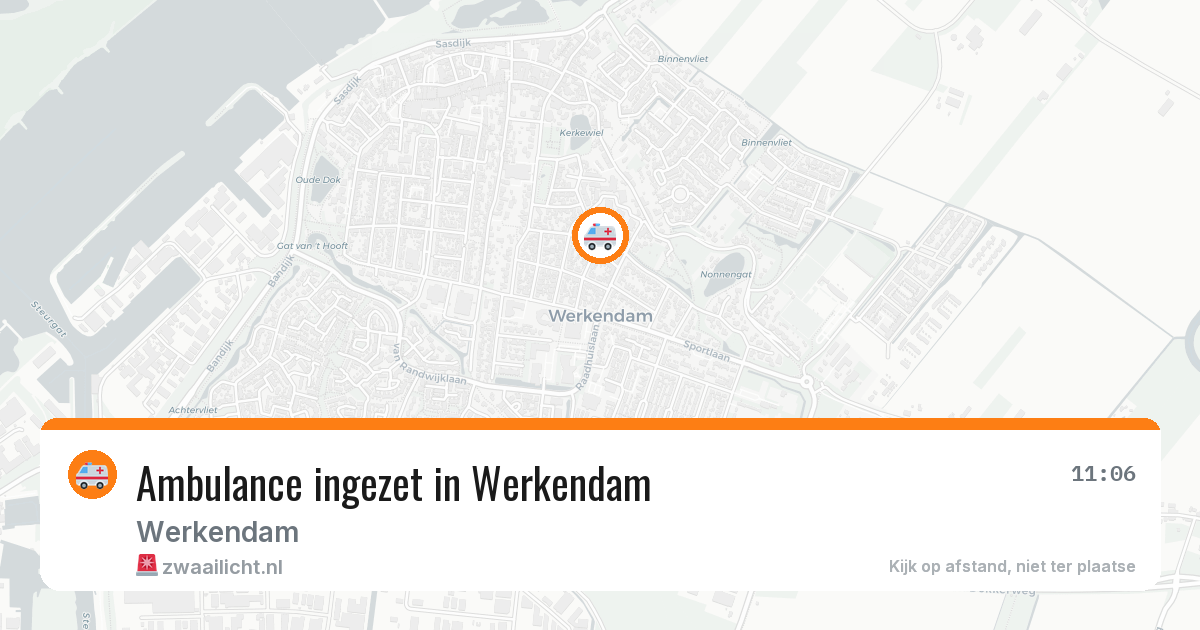 Ambulance ingezet in Werkendam — 3 jul 2026