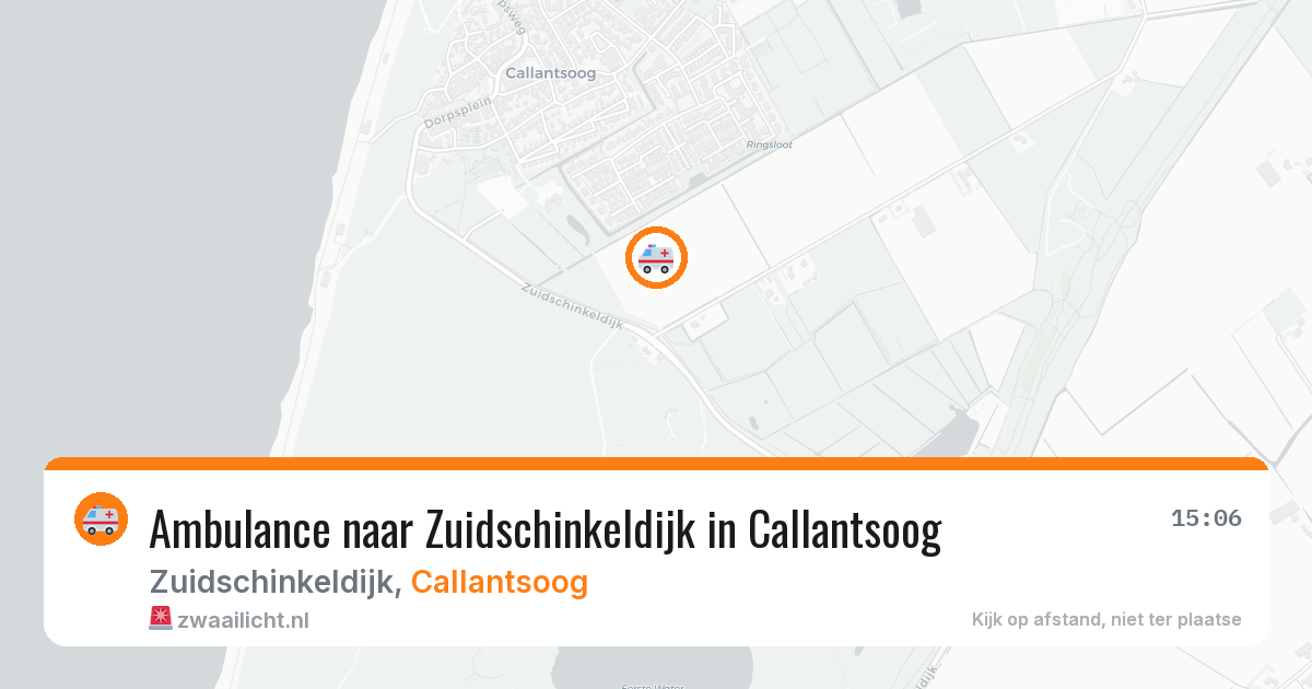 Ambulance naar Zuidschinkeldijk in Callantsoog — 25 apr 2026