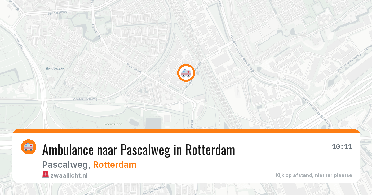 Ambulance naar Pascalweg in Rotterdam — 29 jan 2026