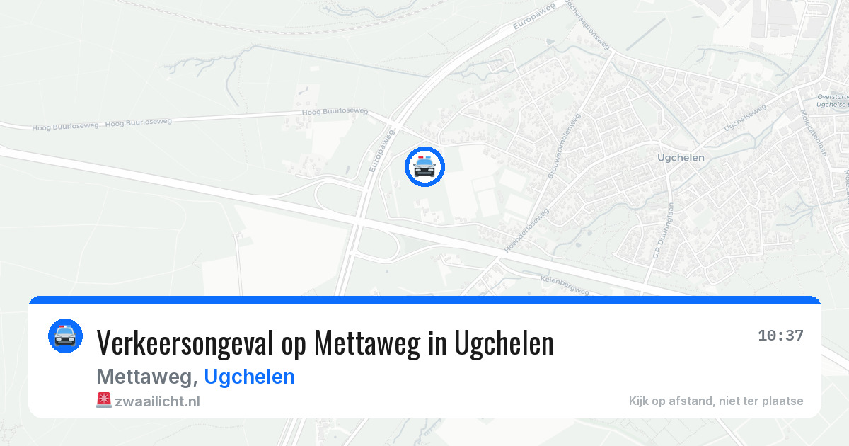 Verkeersongeval op Mettaweg in Ugchelen — 12 aug 2026