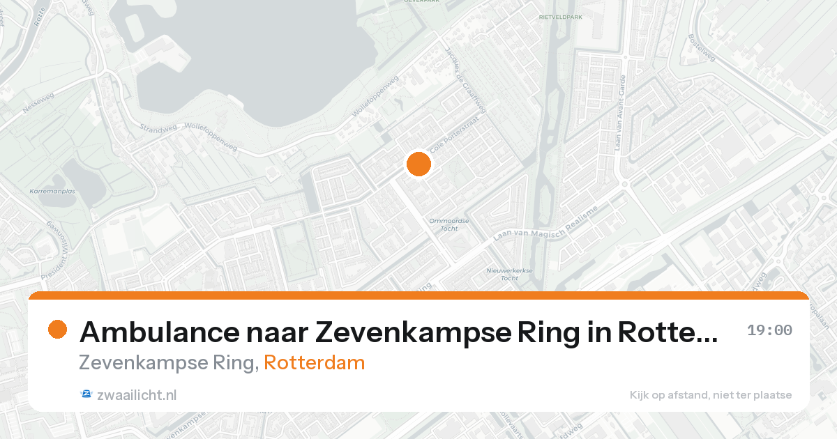 Ambulance naar Zevenkampse Ring in Rotterdam — 7 feb 2026