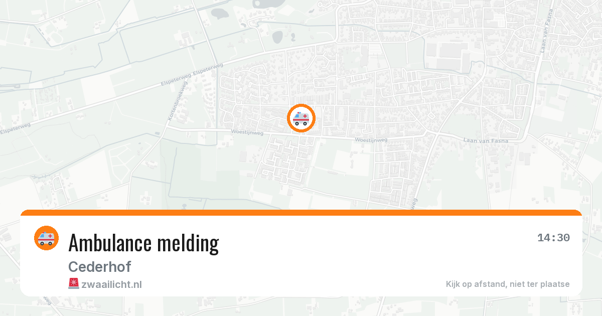 Ambulance melding — 30 jun 2026