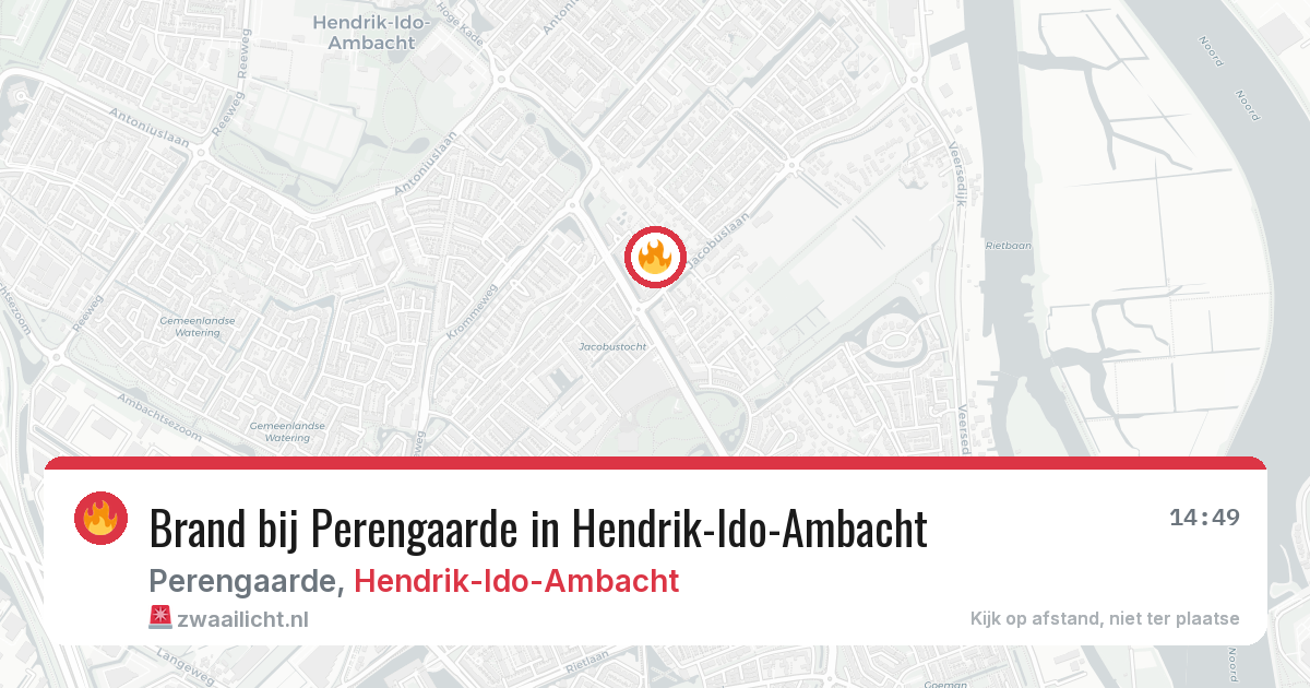 Brand bij Perengaarde in Hendrik-Ido-Ambacht — 16 mrt 2026