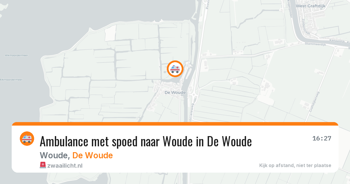 Ambulance met spoed naar Woude in De Woude — 9 apr 2026