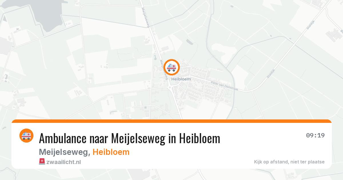 Ambulance naar Meijelseweg in Heibloem — 26 jun 2026