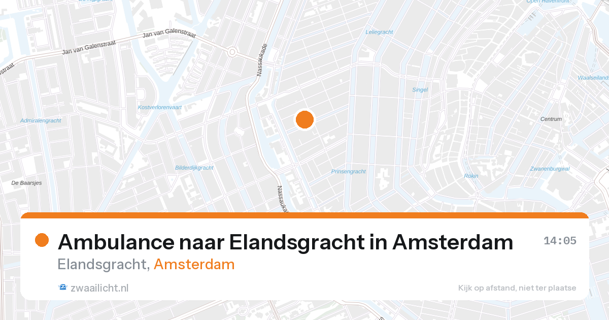 Ambulance naar Elandsgracht in Amsterdam — 28 aug 2026