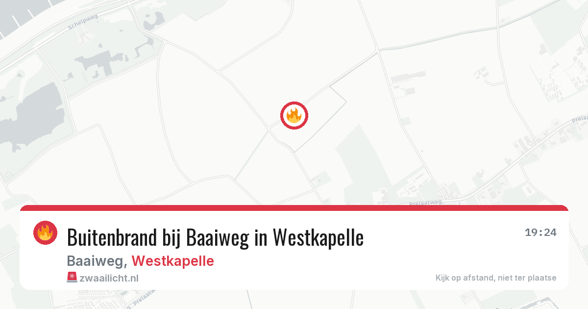 Buitenbrand bij Baaiweg in Westkapelle — 22 jul 2026