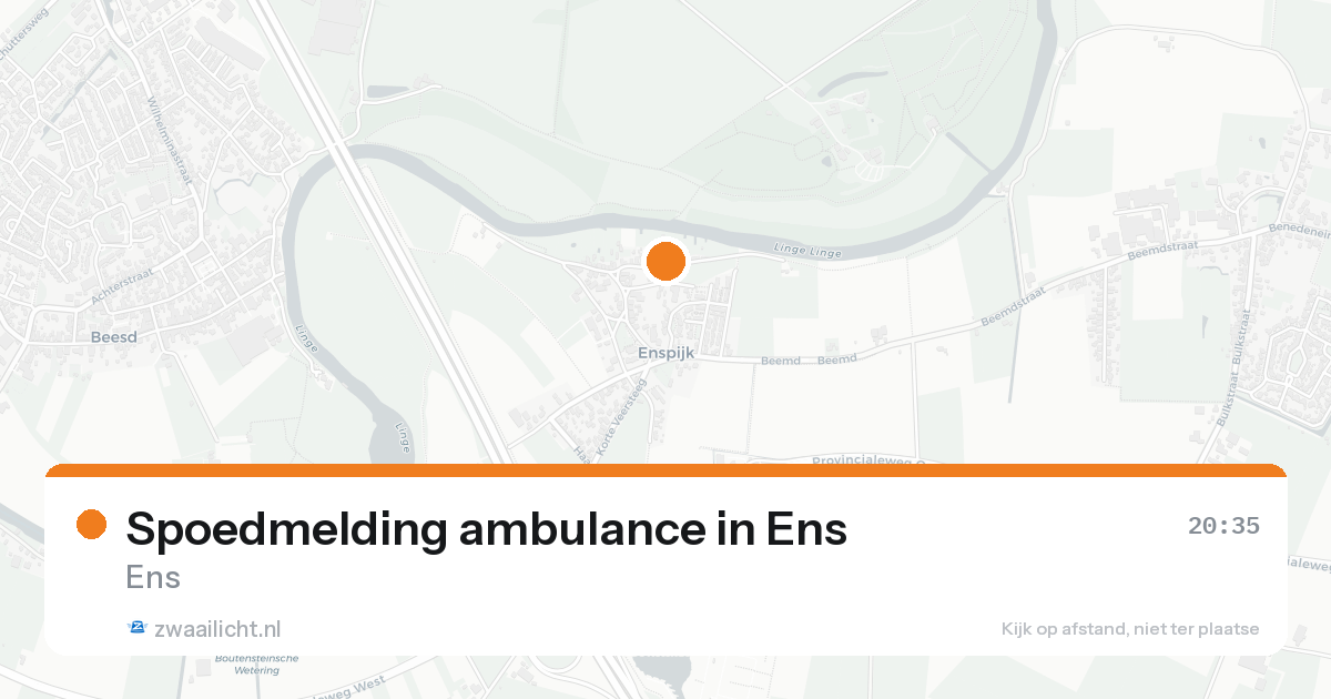 Spoedmelding ambulance in Ens — 30 jan 2026