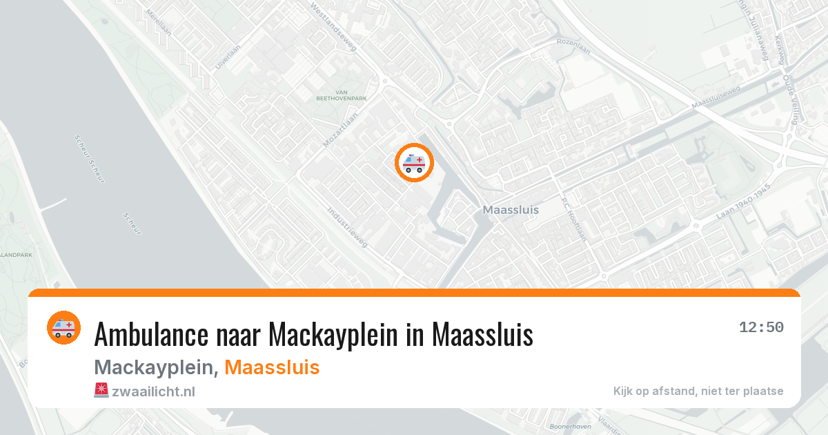 Ambulance naar Mackayplein in Maassluis — 29 jun 2026