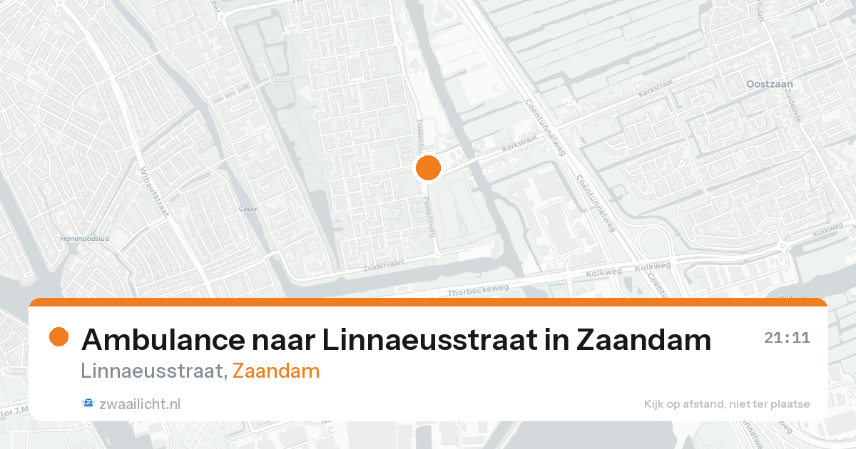 Ambulance naar Linnaeusstraat in Zaandam — 27 mei 2026