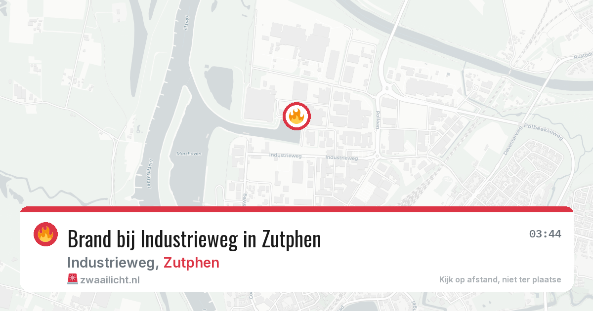 Brand bij Industrieweg in Zutphen — 20 mei 2026