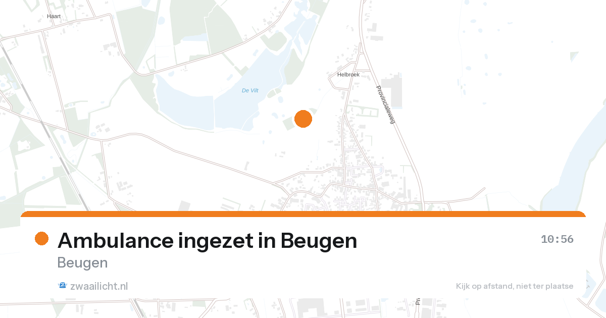 Ambulance ingezet in Beugen — 28 aug 2026