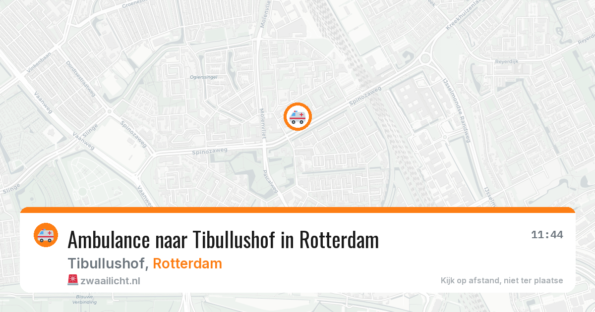 Ambulance naar Tibullushof in Rotterdam — 25 jun 2026