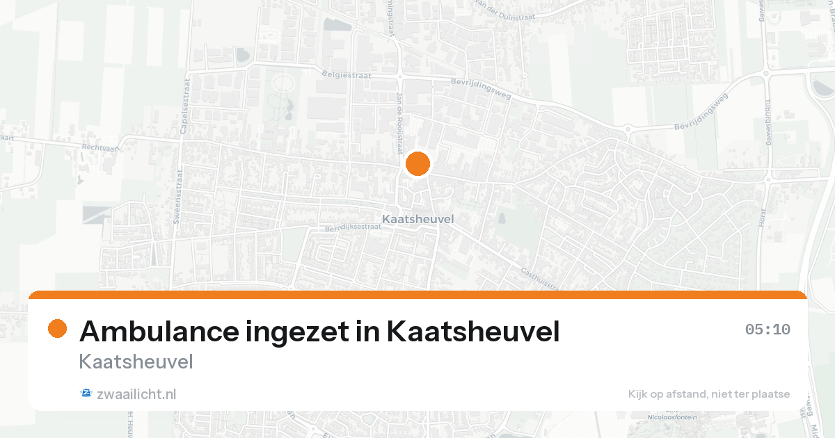 Ambulance ingezet in Kaatsheuvel — 8 feb 2026