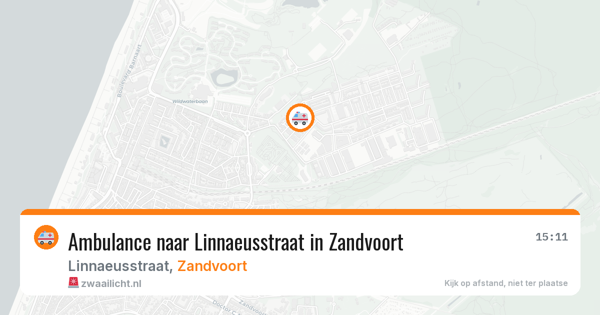 Ambulance naar Linnaeusstraat in Zandvoort — 1 apr 2026