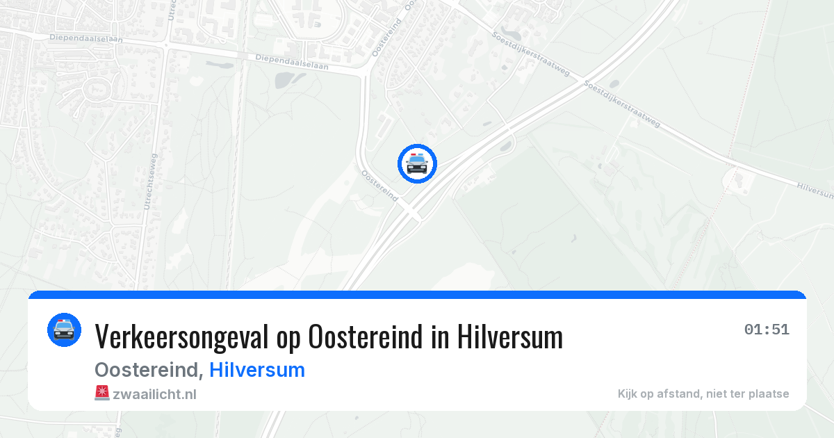 Verkeersongeval op Oostereind in Hilversum — 9 apr 2026