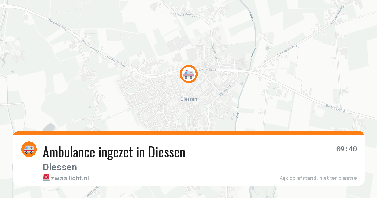 Ambulance ingezet in Diessen — 21 mei 2026