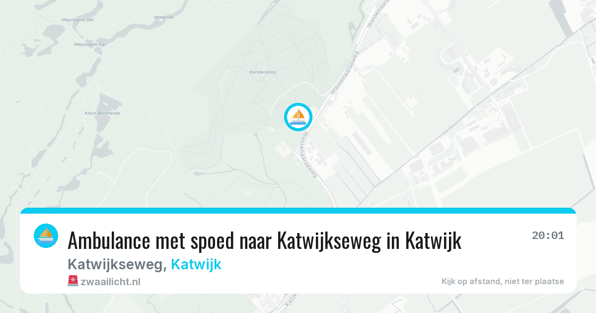 Ambulance met spoed naar Katwijkseweg in Katwijk — 12 aug 2026