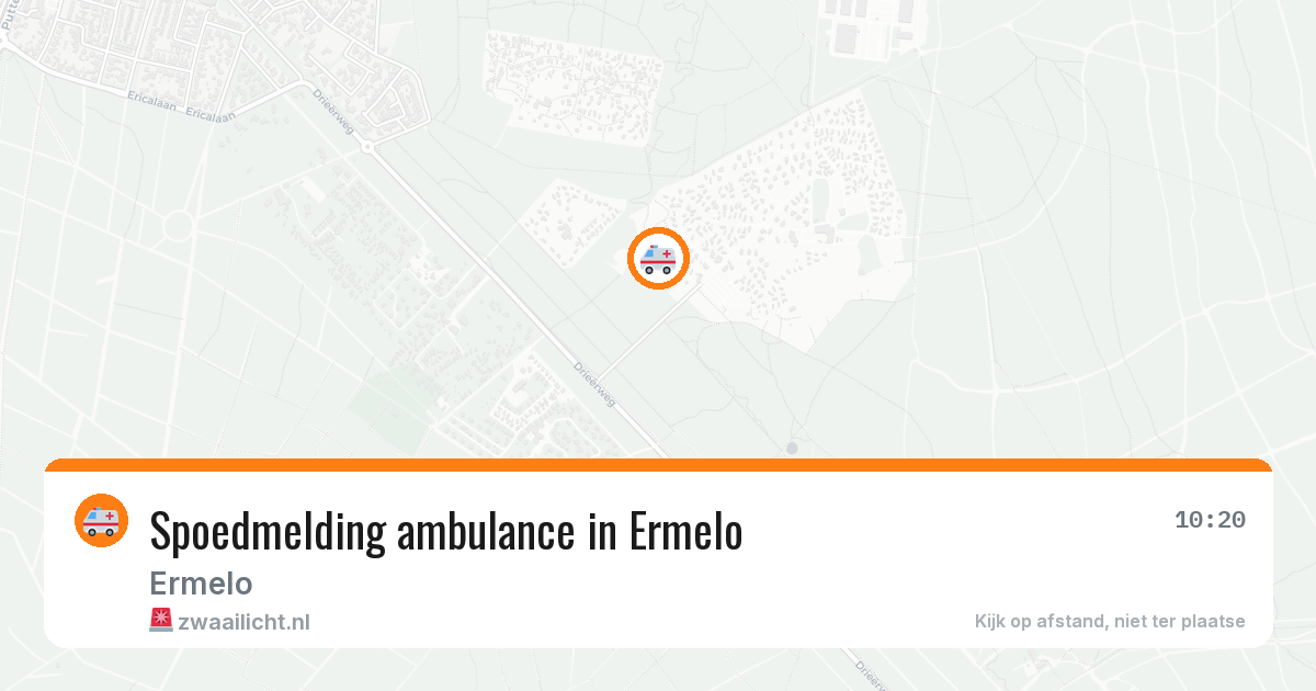 Spoedmelding ambulance in Ermelo — 21 apr 2026