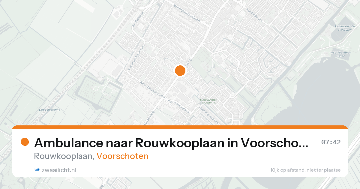 Ambulance naar Rouwkooplaan in Voorschoten — 26 mei 2026