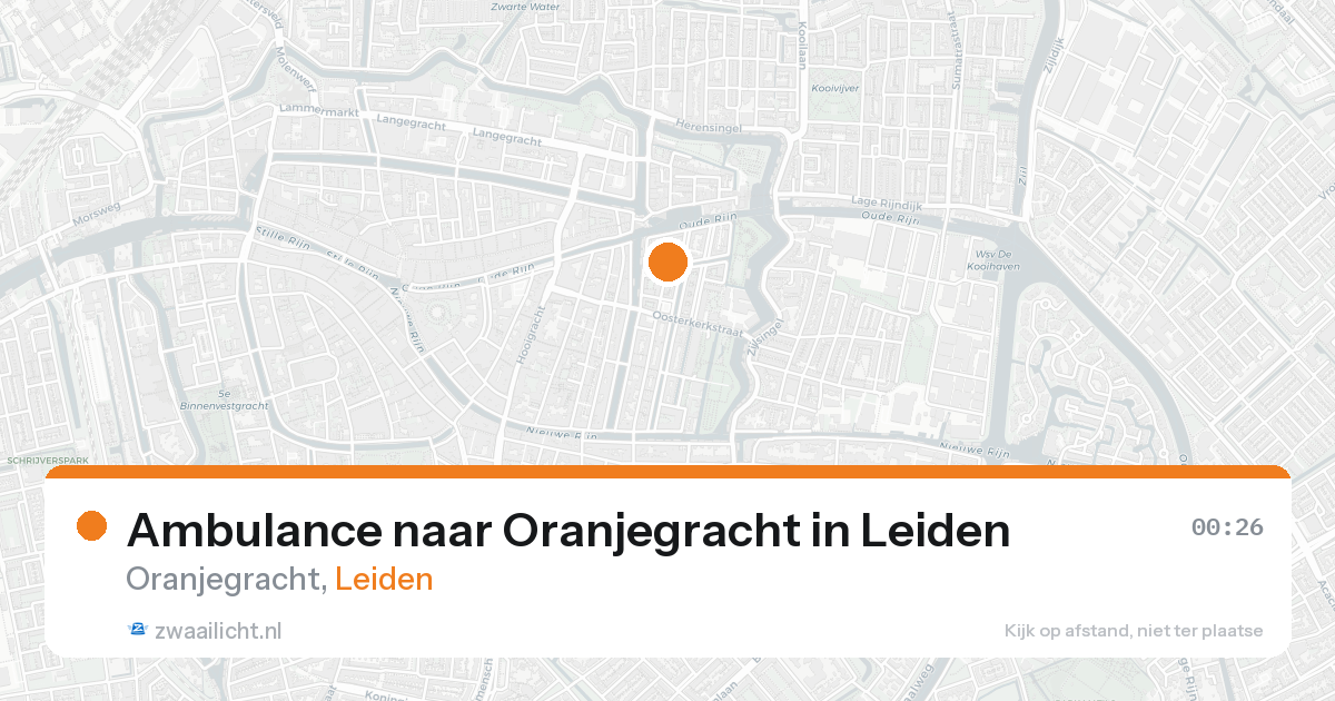 Ambulance naar Oranjegracht in Leiden — 7 feb 2026