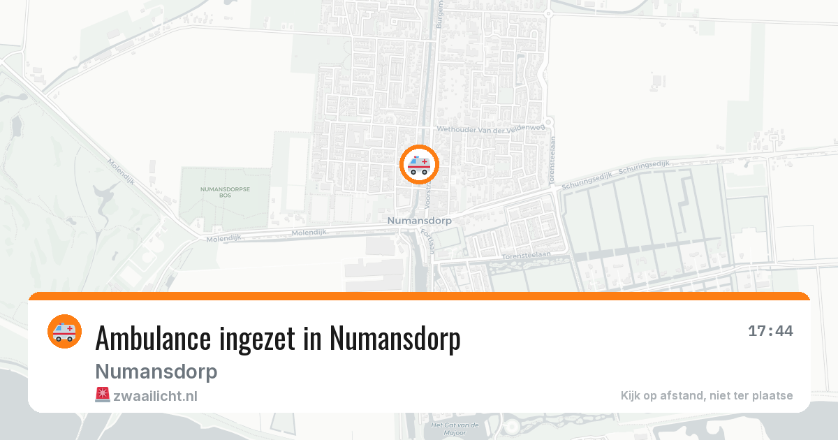 Ambulance ingezet in Numansdorp — 2 mei 2026