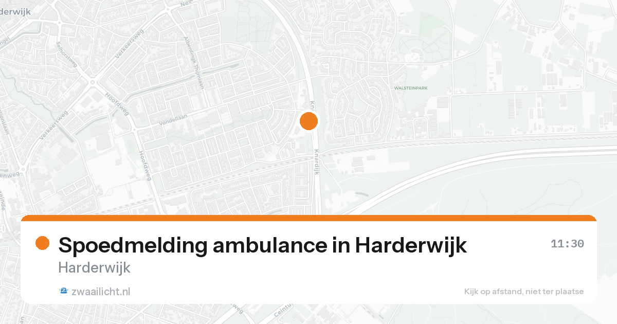 Spoedmelding ambulance in Harderwijk — 15 aug 2026